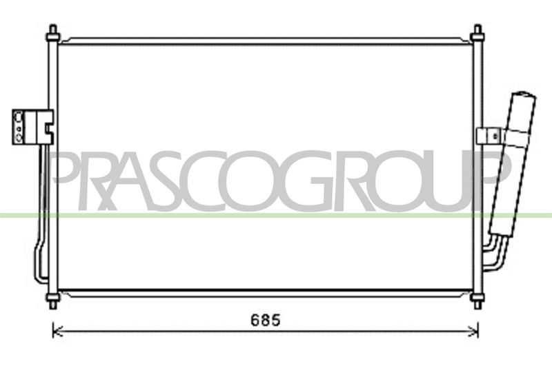 PRASCO Condensatore, Climatizzatore FD719C003