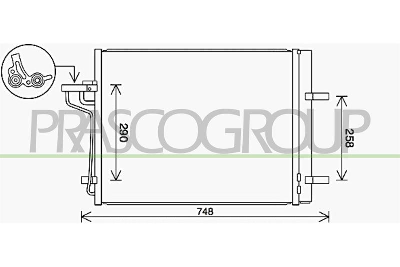 PRASCO Condensatore, Climatizzatore FD804C001