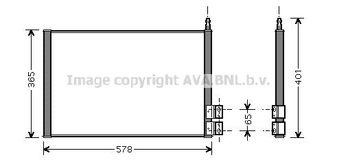 PRASCO Condensatore, Climatizzatore FDA5328