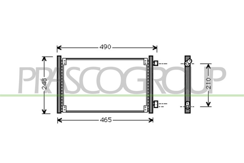 PRASCO Condensatore, Climatizzatore FT019C001