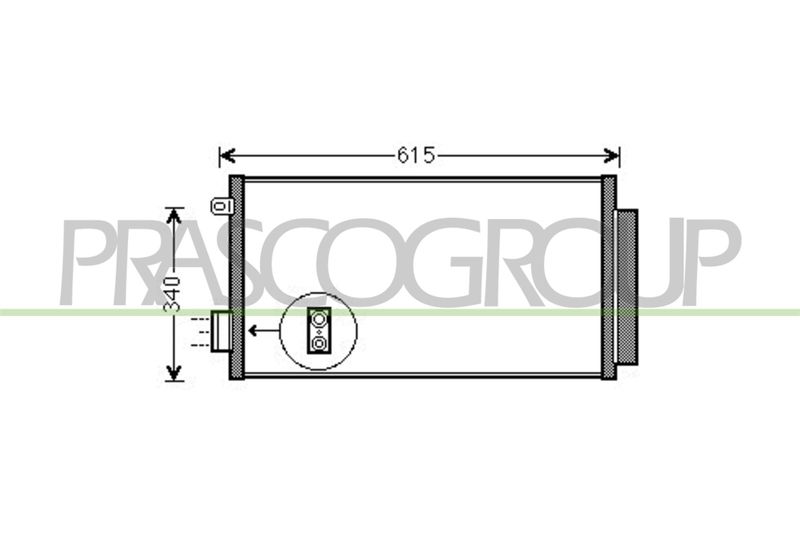 PRASCO Condensatore, Climatizzatore FT040C001