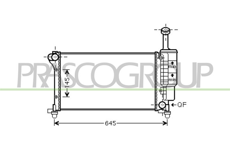 PRASCO Radiatore, Raffreddamento motore FT122R004