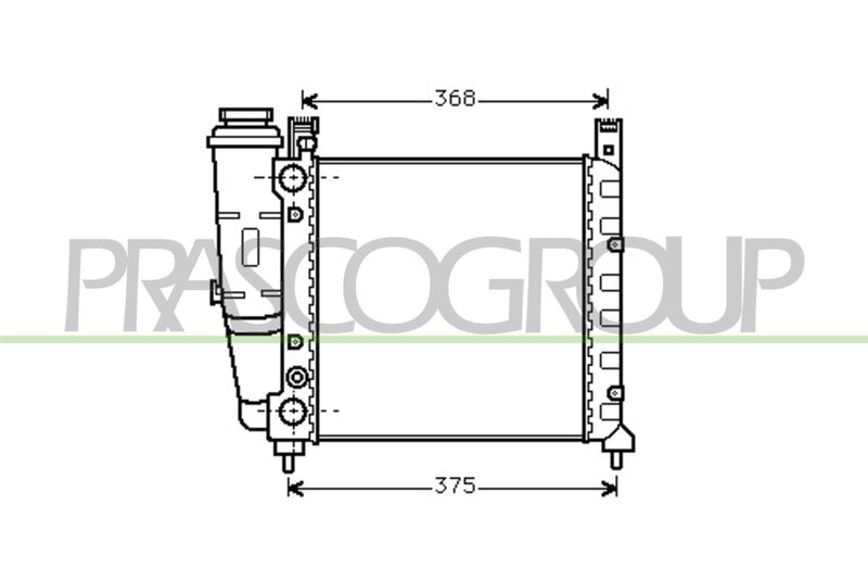PRASCO Radiatore, Raffreddamento motore FT127R001