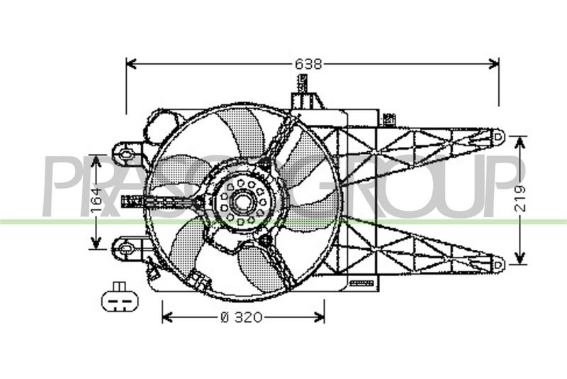 PRASCO Ventola, Raffreddamento motore FT133F001