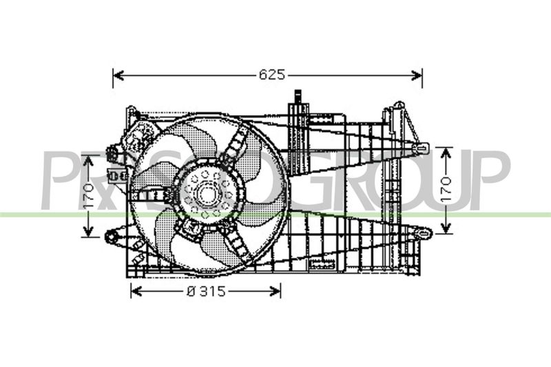 PRASCO Ventola, Raffreddamento motore FT133F004