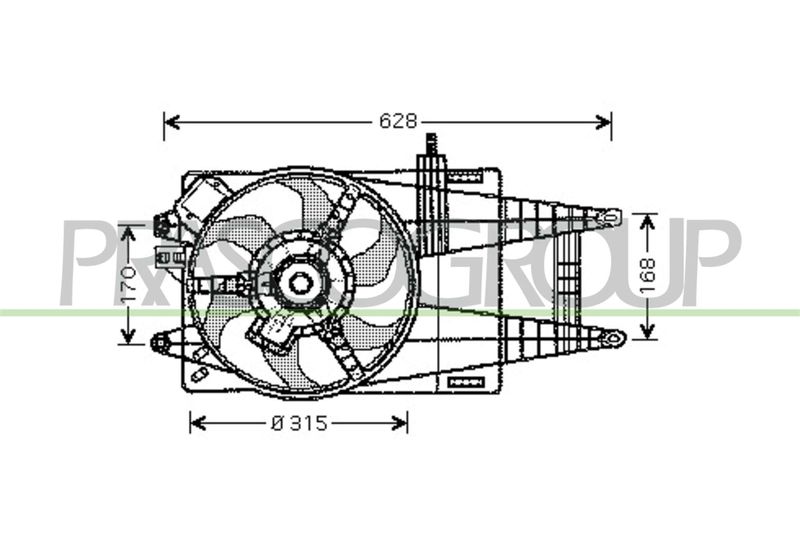 PRASCO Ventola, Raffreddamento motore FT133F005