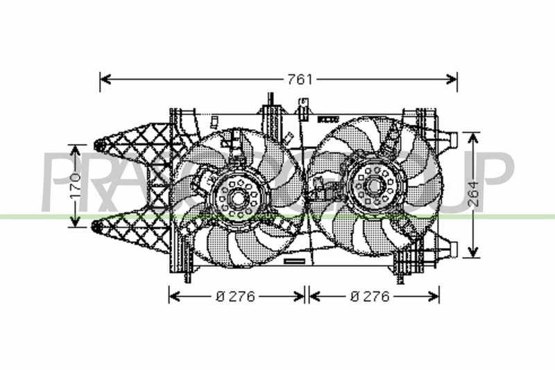 PRASCO Ventola, Raffreddamento motore FT133F006