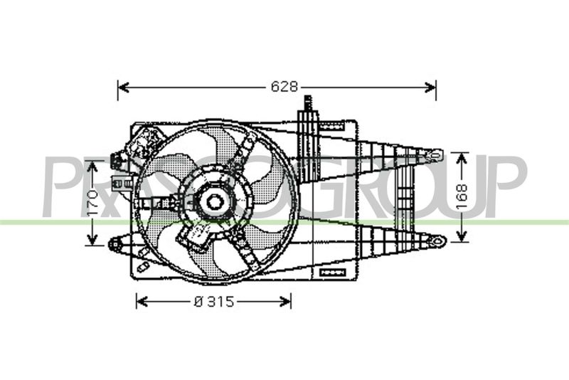 PRASCO Ventola, Raffreddamento motore FT133F009