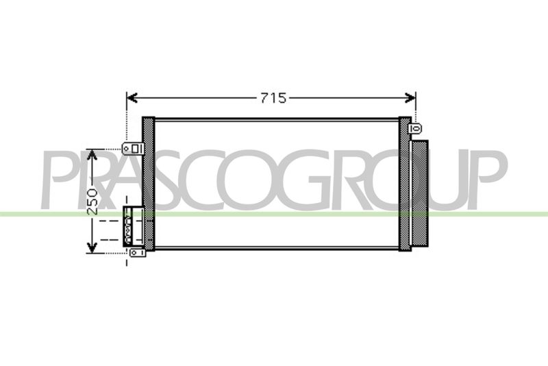 PRASCO Condensatore, Climatizzatore FT137C001