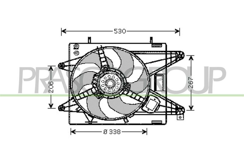 PRASCO Ventola, Raffreddamento motore FT137F001