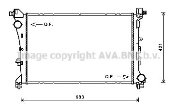 PRASCO Radiatore, Raffreddamento motore FT2414