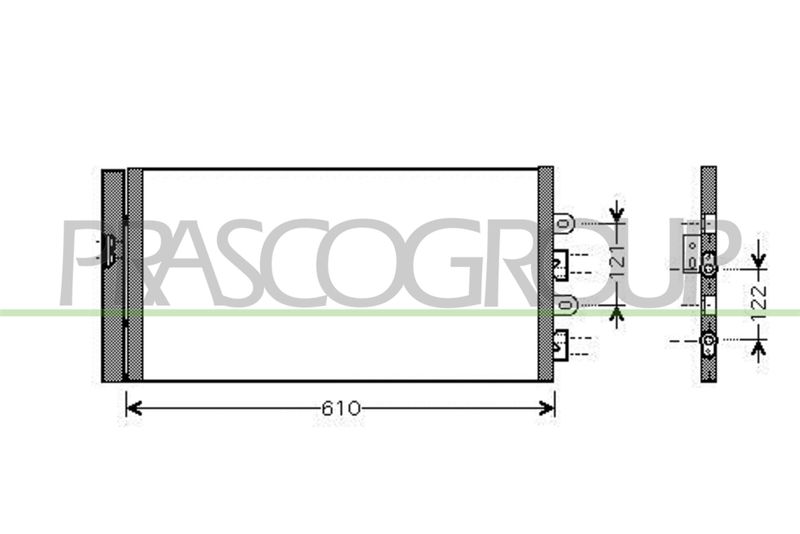 PRASCO Condensatore, Climatizzatore FT340C002