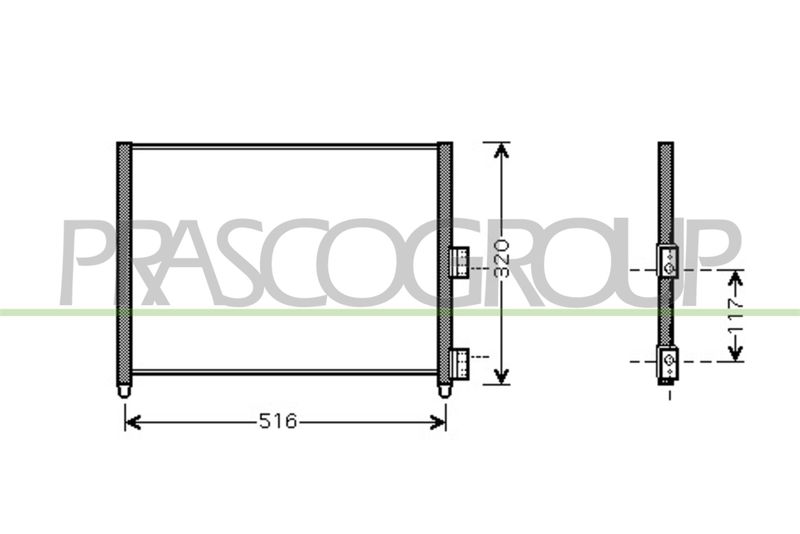 PRASCO Condensatore, Climatizzatore FT340C003