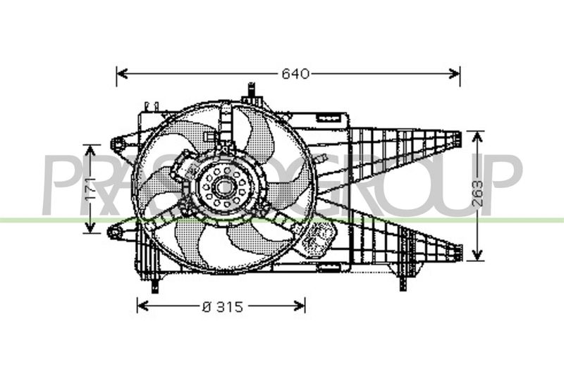 PRASCO Ventola, Raffreddamento motore FT340F004