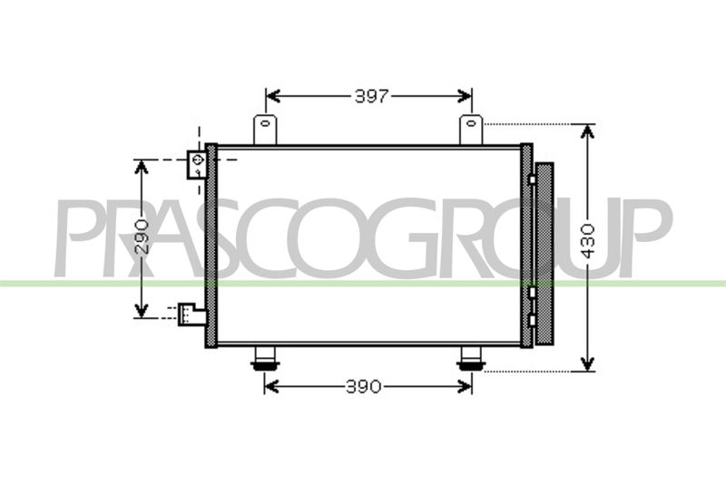 PRASCO Condensatore, Climatizzatore FT360C001