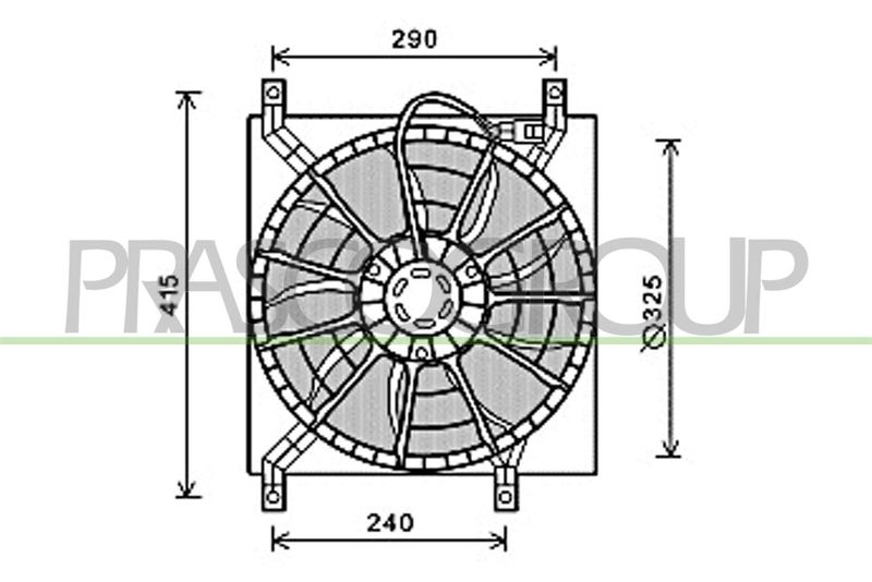 PRASCO Ventola, Raffreddamento motore FT360F001