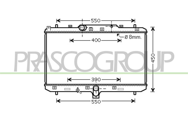 PRASCO Radiatore, Raffreddamento motore FT360R002