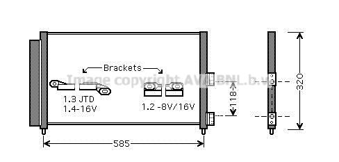 PRASCO Condensatore, Climatizzatore FT5289D