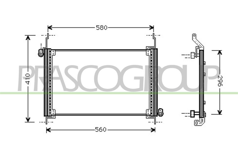 PRASCO Condensatore, Climatizzatore FT715C001