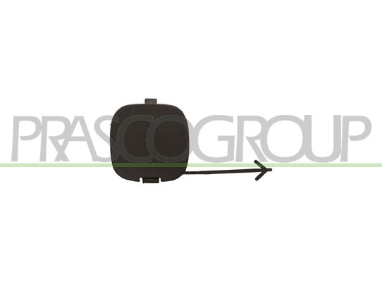 TAPPO COPRI GANCIO TRAINO PARAURTI POST-NERO-GOFFRATO CITROEN NEMO Mod 01/08 04/16