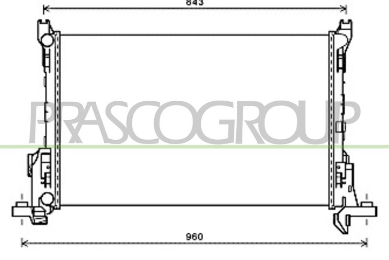 PRASCO Radiatore, Raffreddamento motore FT900R001