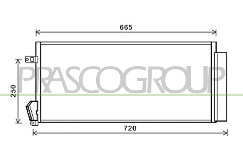 PRASCO Condensatore, Climatizzatore FT910C001