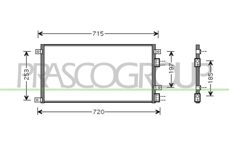 PRASCO Condensatore, Climatizzatore FT926C001