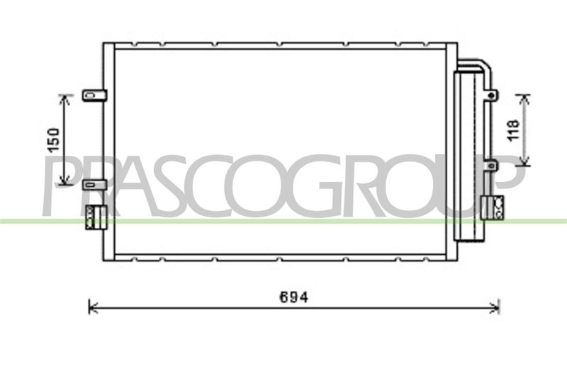 PRASCO Condensatore, Climatizzatore FT929C001