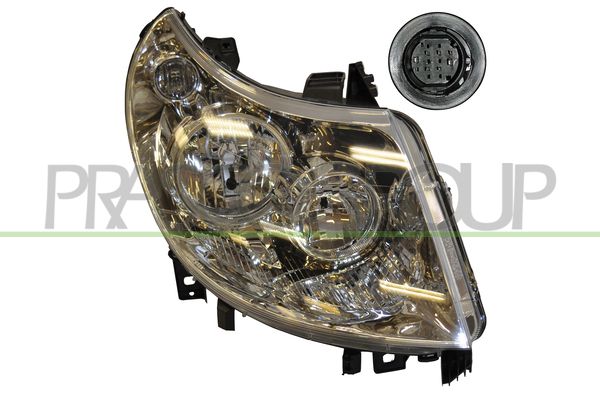 PROIETTORE DX H1+H7-ELETT-CON MOTORE-8 PINS MOD > 12/10 CITROEN JUMPER Mod 01/06 06/14