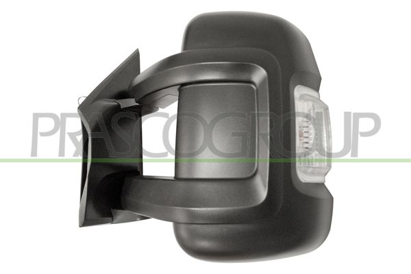 RETROVISORE SX-MANUALE-NERO-CON FANALE BIANCO-CONVESSO-BRACCIO LUNGO-2 PINS CITROEN JUMPER Mod 07/14 10/23
