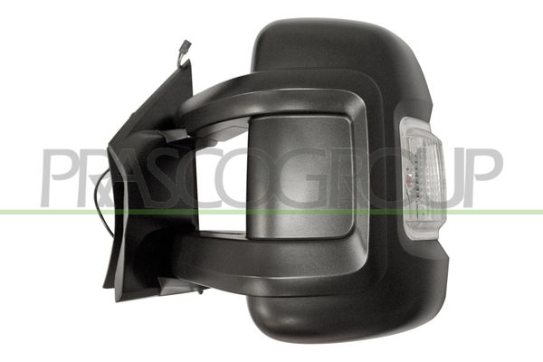 RETROVISORE SX-ELETT-NERO-TERMICO-CON FANALE BIANCO-CON SONDA-CONVESSO-BRACCIO LUNGO-10 PINS CITROEN JUMPER Mod 07/14 10/23