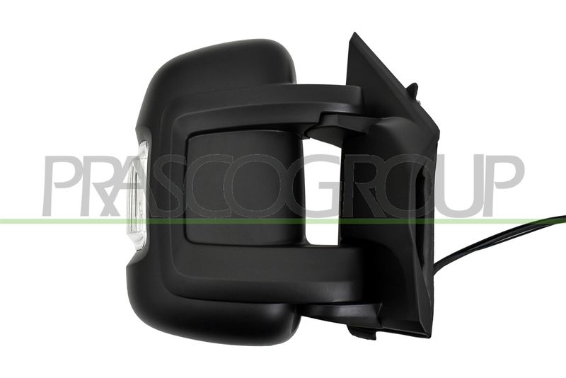 RETROVISORE DX-ELETT-NERO-TERMICO-CON FANALE-CON ANTENNA RADIO-LAMPADINA 5W-BRACCIO CORTO-CONVESSO-9 PINS CITROEN JUMPER Mod 07/14 10/23