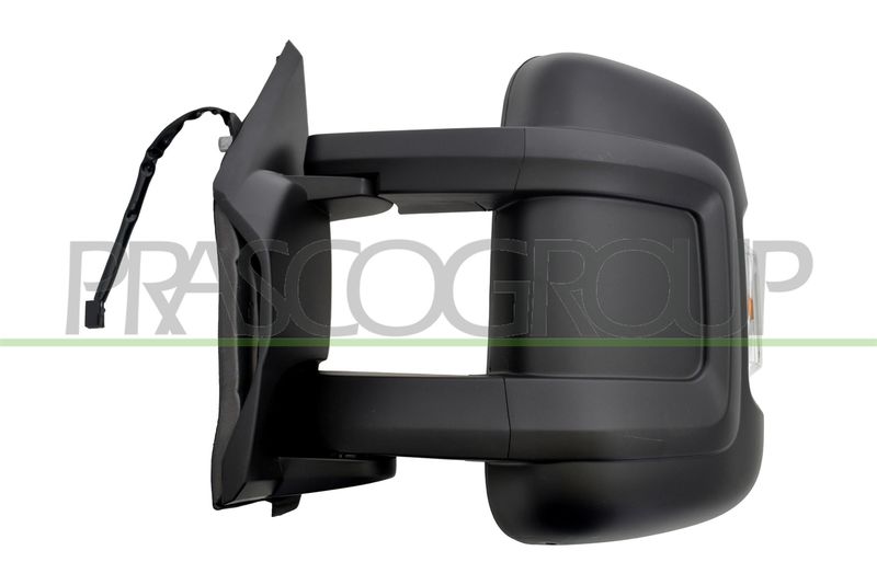 RETROVISORE SX-ELETT-NERO-TERMICO-CON FANALE ARANCIO-CONVESSO-BRACCIO MEDIO-8 PINS CITROEN JUMPER Mod 07/14 10/23