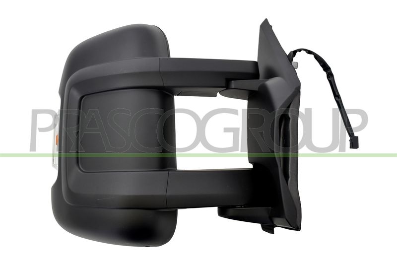 RETROVISORE DX-ELETT-NERO-TERMICO-CON FANALE ARANCIO-CONVESSO-BRACCIO MEDIO-8 PINS CITROEN JUMPER Mod 07/14 10/23