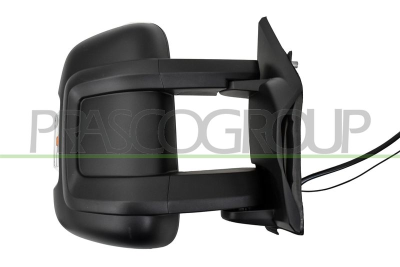 RETROVISORE DX-ELETT-NERO-TERMICO-CON FANALE-CON ANTENNA RADIO-LAMPADINA 16W-BRACCIO MEDIO-CONVESSO-9 PINS CITROEN JUMPER Mod 07/14 10/23