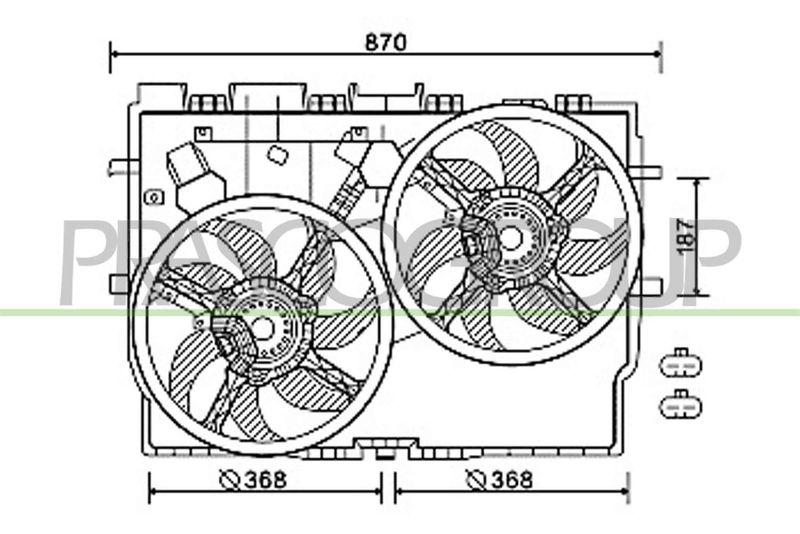 PRASCO Ventola, Raffreddamento motore FT930F001