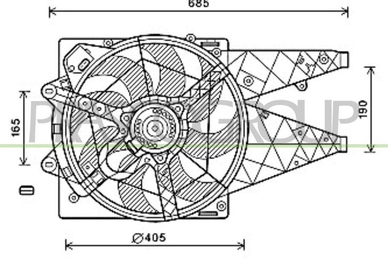 PRASCO Ventola, Raffreddamento motore FT930F008