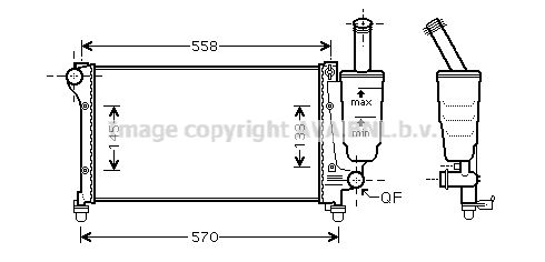 PRASCO Radiatore, Raffreddamento motore FTA2368