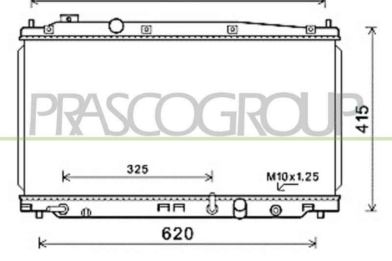 PRASCO Radiatore, Raffreddamento motore HD326R001
