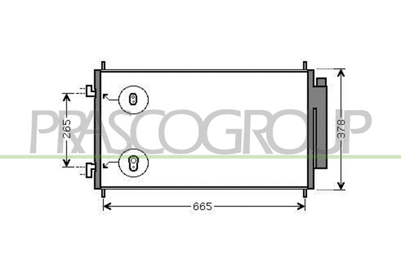 PRASCO Condensatore, Climatizzatore HD828C001