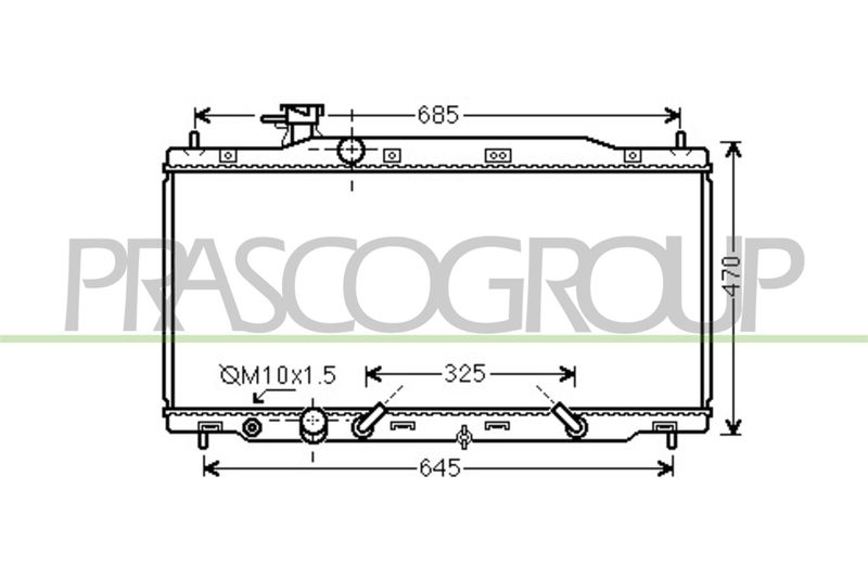 PRASCO Radiatore, Raffreddamento motore HD828R004