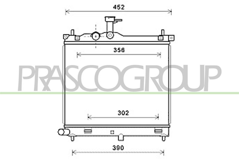 PRASCO Radiatore, Raffreddamento motore HN002R001