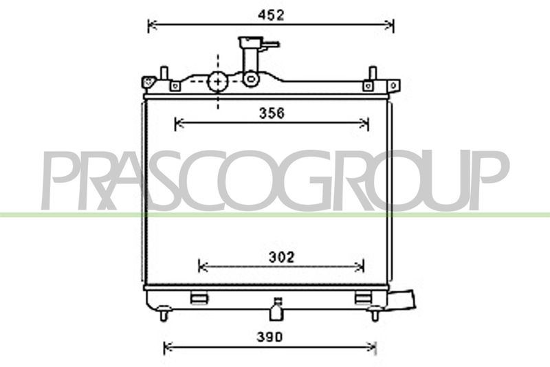 PRASCO Radiatore, Raffreddamento motore HN003R002