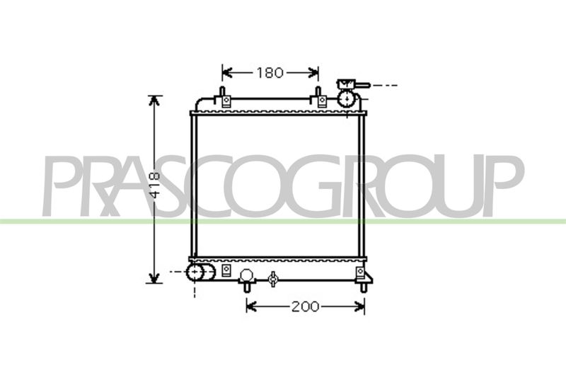 PRASCO Radiatore, Raffreddamento motore HN016R001