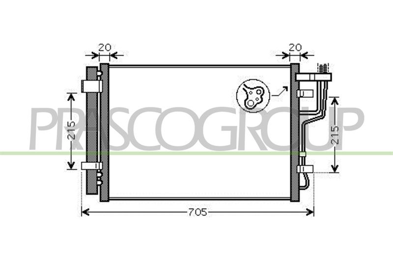 PRASCO Condensatore, Climatizzatore HN040C001