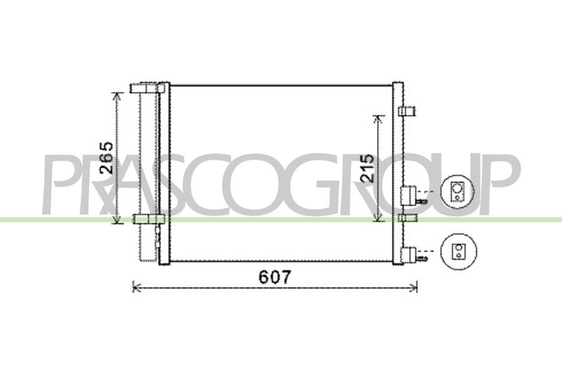 PRASCO Condensatore, Climatizzatore HN200C001