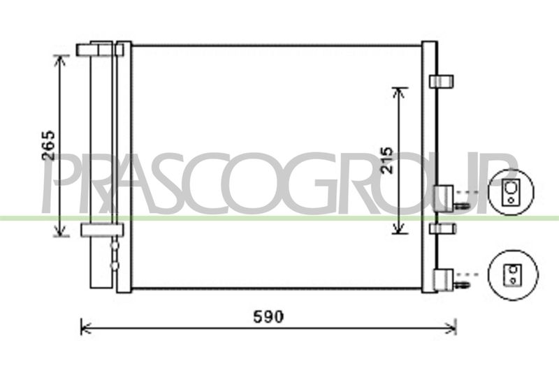 PRASCO Condensatore, Climatizzatore HN200C002