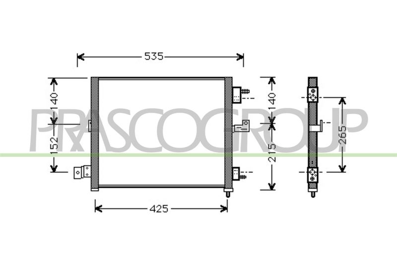 PRASCO Condensatore, Climatizzatore HN320C001