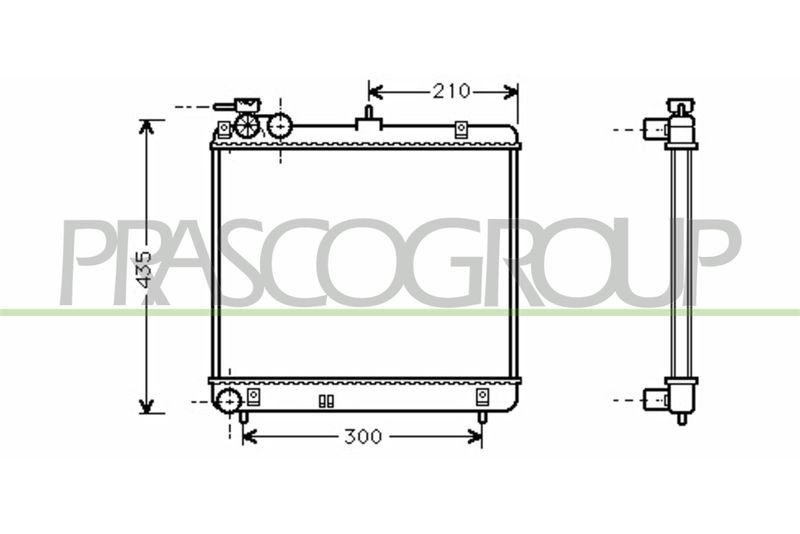 PRASCO Radiatore, Raffreddamento motore HN320R001