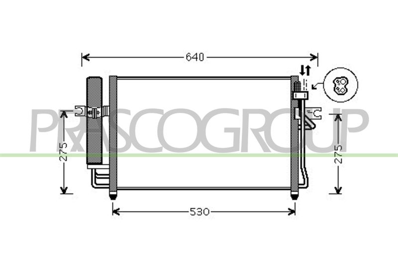 PRASCO Condensatore, Climatizzatore HN330C001